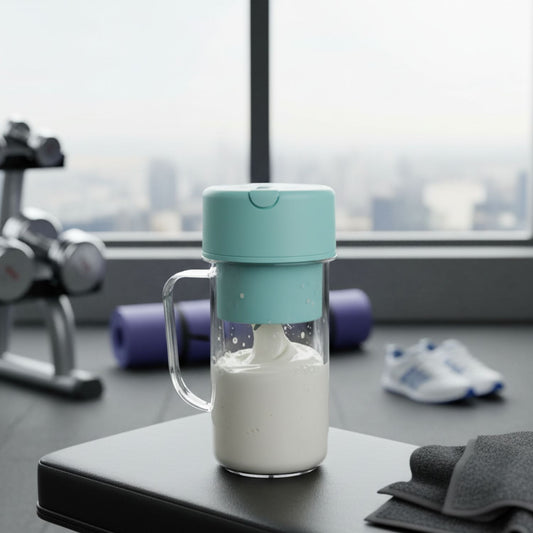 Batidora portátil con pajita