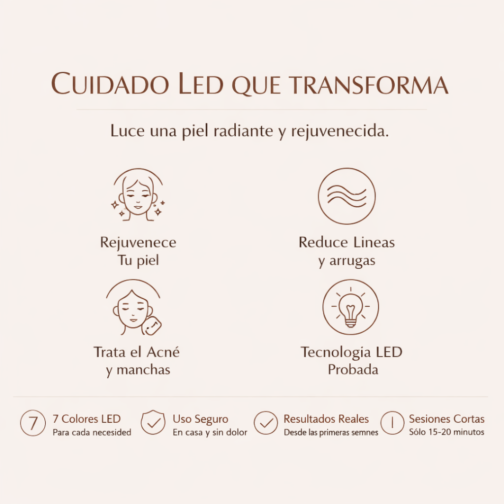 Máscara LED Profesional 7 Colores