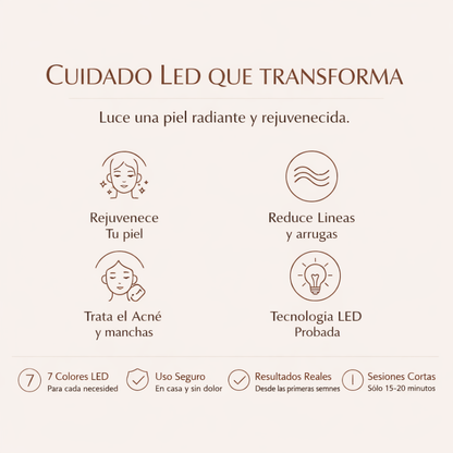 Máscara LED Profesional 7 Colores